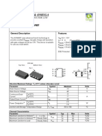 AON4407 12V P-Channel MOSFET: Features General Description