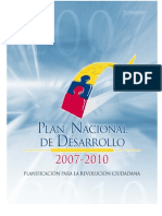 Plan Nacional de Desarrollo 2007-2010