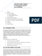 Unit 13 Static and Dynamic Force Analysis and Equivalent Dynamical System