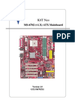 K8T Neo: MS-6702 (v1.X) ATX Mainboard