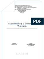 El Caudillismo y La Economia en Venezuela