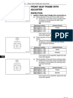 Front Seat Frame With Adjuster: Inspection