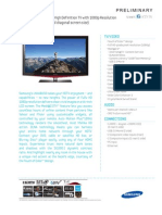 Samsung Ln46b650 Spec Sheet