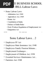 Indian Industrial Relations Laws