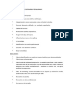 Determinación de Las Fortalezas y Debilidades