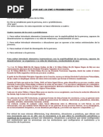 Por Qué Los Ewó o Prohibiciones