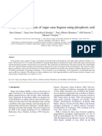 Study of The Hydrolysis of Sugar Cane Bagasse Using Phosphoric Acid