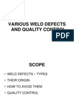 Welddefects & Quality Control