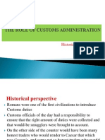 The Role of Customs Administration