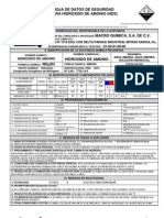 Msds Hidroxido de Amonio (Hoja de Seguridad)