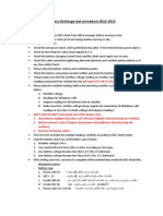 BDT Procedure Cycle 2012-2013