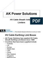 Cable Sheath Voltage Limiters Presentation