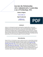 An Investigation Into The Relationship Between Effective Administrative Leadership Styles and The Use of Technology, 5