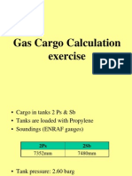 Gas Cargo Calculation Exercise