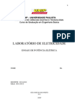 Relatório Eletricadade - Potencia Elétrica