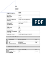 Curriculum-Vitae: Pursuing Graduation