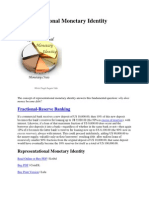 Representational Monetary Identity: Fractional-Reserve Banking