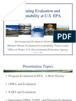 Mason - Integrating Evaluation and Accountability at EPA