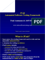 Junit Automated Software Testing Framework: Paul Ammann & Jeff Offutt