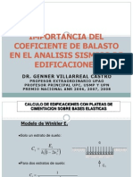 Importancia Del Coeficiente de Balasto