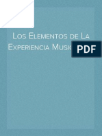 Los Elementos de La Experiencia Musical (I)