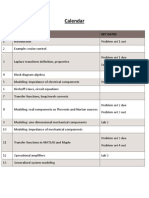 Calendar: Lec # Topics Key Dates