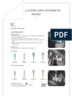 Acabado y Pulido para Amalgama Dental