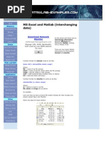 MS Excel and Matlab (Interchanging Data) : Download Network Monitor