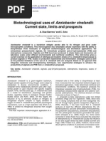 Uses of Azotobacter Vinelandii in Biotecnology