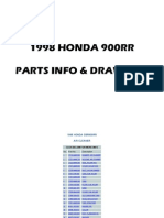 Honda 900RR Parts Info & Drawings - 1998