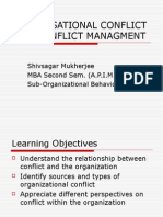 Organisational Conflict and Its Effects (SSM)