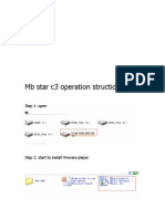 MB Star c3 Operation Instruction