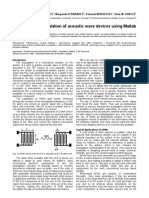 Simulation of Acoustic Wave Devices Using Matlab