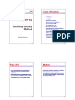 Table of Content: The Finite Volume The Finite Volume Method