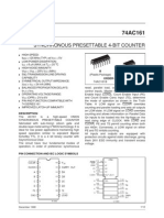 Synchronous Presettable 4-Bit Counter: M B Order Codes