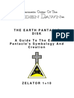 GOLDEN DAWN 1 10 The Earth Pentacle Disk