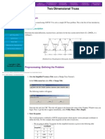 Two Dimensional Truss