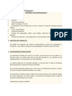 Informe Psicopedagogico