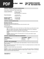 Paratherm Diathermic Oil OR MSDS