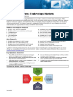 Enterprise Servers: Technology Markets: Markets and Subjects Analyzed