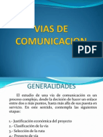 Unidad I Vias de Comunicacion