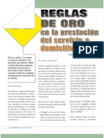 12 Reglas de Oro en La Prestación Del Servicio A Domicilio