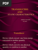 Transducers AND: Static Characterstics