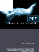 Biomecánica Del Tobillo