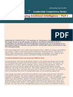 Developing Emotional Intelligence Part I - Chandramowly May 19, 2004