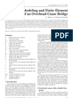 Solid Modeling and Finite Element Analysis of An Overhead Crane Bridge