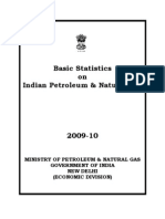 Basic Statistics On Indian Petroleum & NG - 2009-10