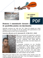 Homem É Assassinado Durante Apresentação de Quadrilha Junina em Queimadas