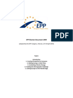 EPP Euroelections 2009 Manifest