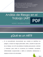 Análisis de Riesgo en El Trabajo (ART)